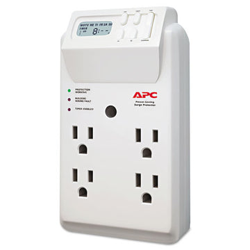 APC® Surgearrest Surge Protector, 6 Outlets, 3 Ft, 1020 Joules, White freeshipping - TVN Wholesale